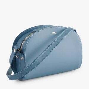 A.P.C. Demi Lune Blue Half Moon Bag